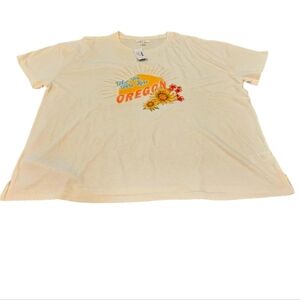 Maurices Wish You Were Here Oregon T Shirt Short Sleeve  X Large  Color Cream